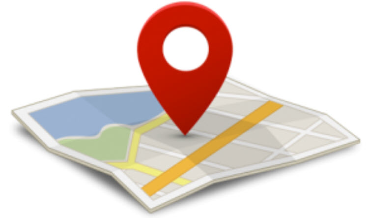 search engine map with pointer for local search